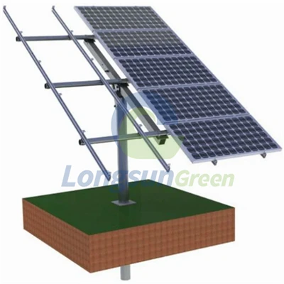 Single Pole Gound Solar Monteringsstruktur
