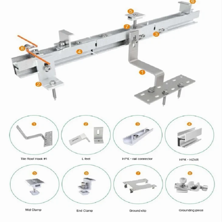Solar Tile Rooftop Mounting Structure factory